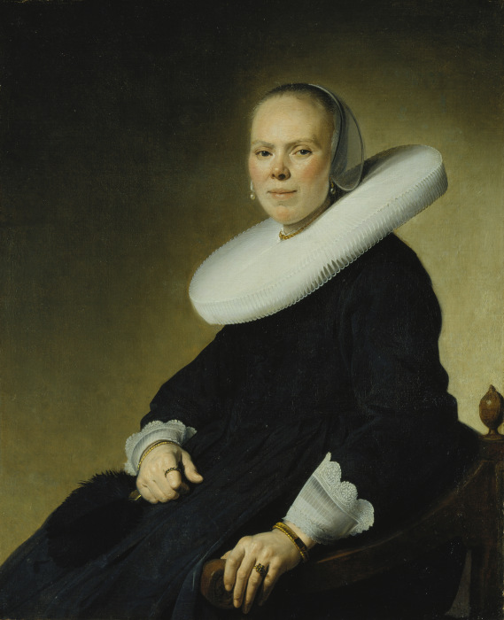 Portrait of a Woman in an Armchair a Johannes Verspronck