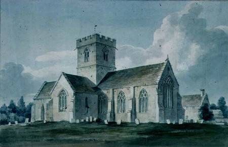 South-east View of Dinton Church a John Buckler
