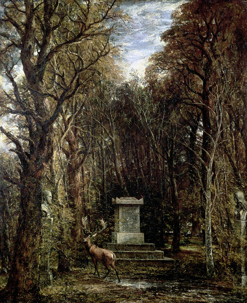 The Cenotaph to Reynold''s Memory, Coleorton, c.1833 a John Constable