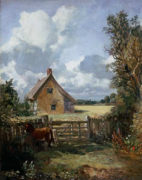 Cottage in un campo di mais a John Constable