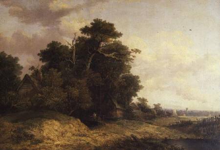 Landscape Scene in Norfolk a John Crome
