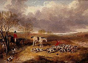 At the end of a dashing hunting in Cambridgeshire a John Frederick Herring il Giovane