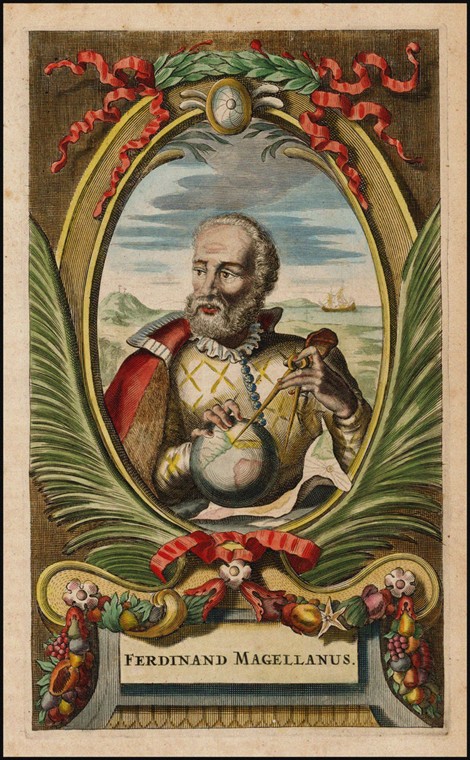 Portrait of Ferdinand Magellan a John Ogilby