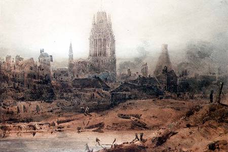 St. Mary Redcliffe, Bristol a John Sell Cotman