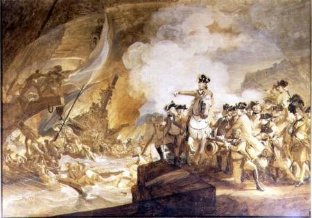 The Siege and Relief of Gibraltar, 14th September 1782 a John Singleton Copley
