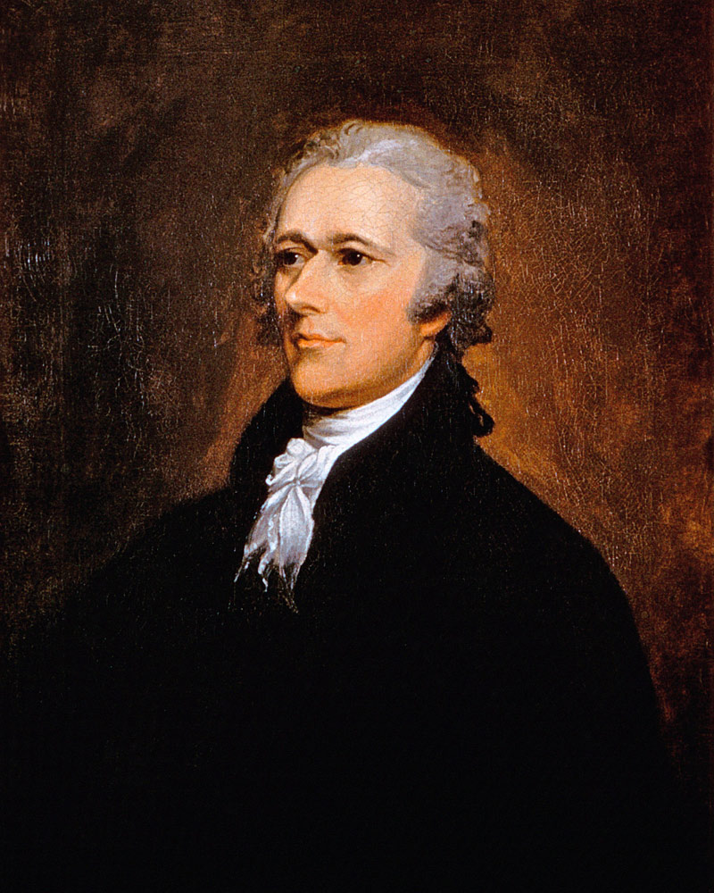 Alexander Hamilton (1755-1804) c.1806 (oil on canvas) a John Trumbull