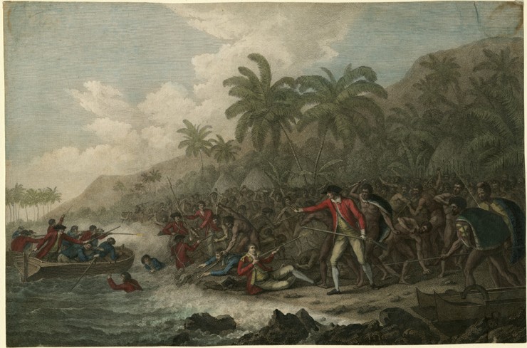 The Death of Captain James Cook on February 14, 1779 a John Webber