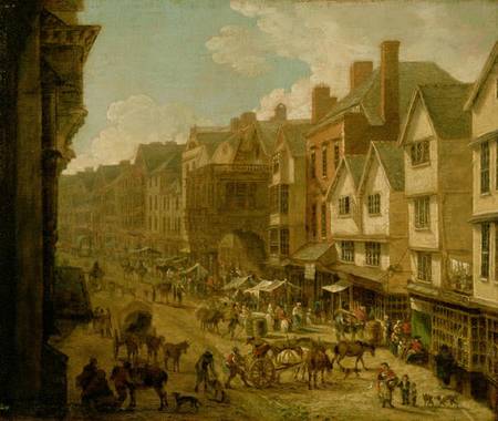 The High Street, Exeter, 1797 a John White Abbott