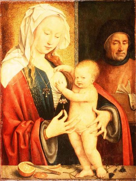 The Holy Family a Joos van Cleve (eigentl. van der Breke)