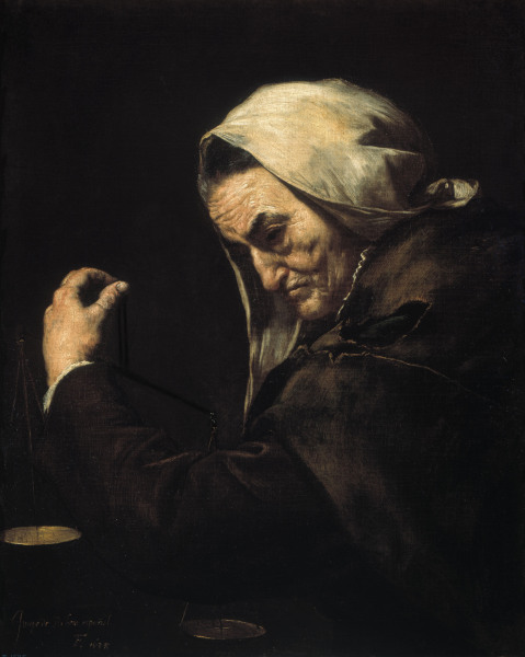 J.De Ribera / The old usurer a José (detto Jusepe) de Ribera