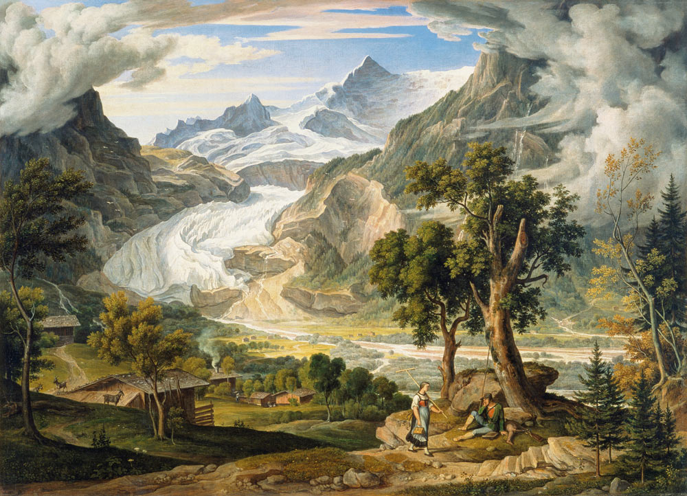 The Grindelwaldgletscher a Joseph Anton Koch