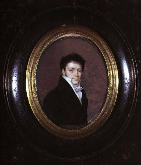 Portrait Miniature of a Gentleman a Joseph Bordes