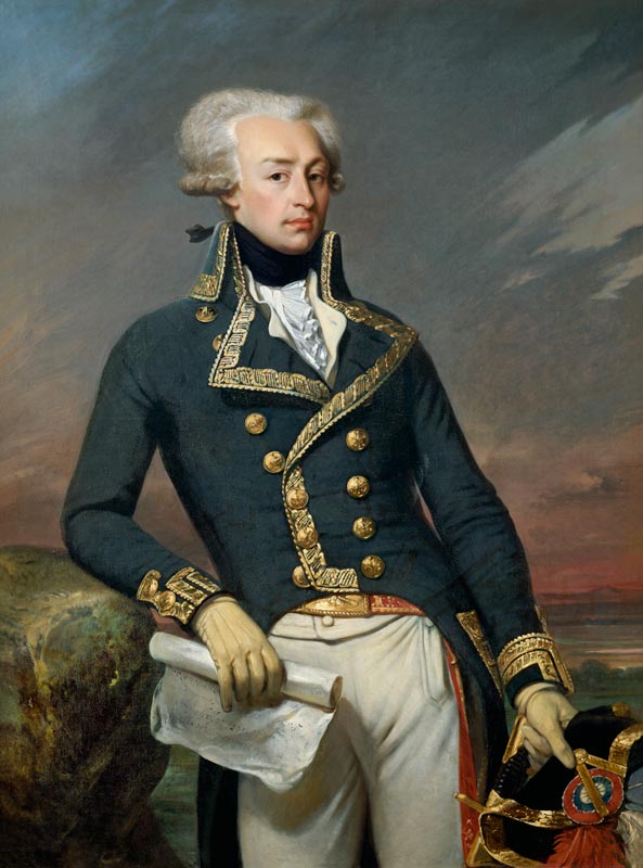 Portrait of Gilbert Motier (1757-1834) the Marquis de La Fayette as a Lieutenant General a Joseph Désiré Court