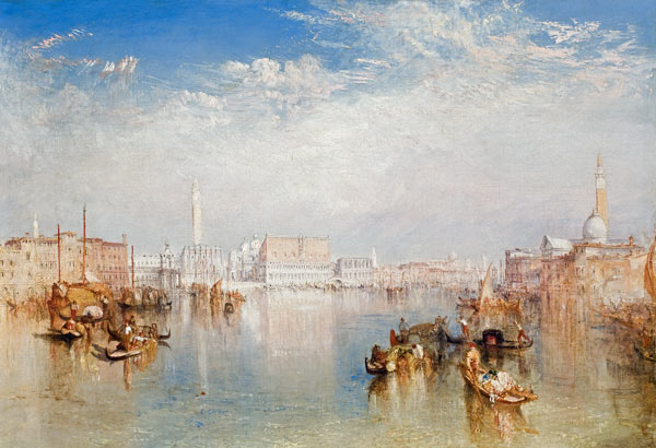 View of Venice: The Ducal Palace, Dogana and Part of San Giorgio a William Turner
