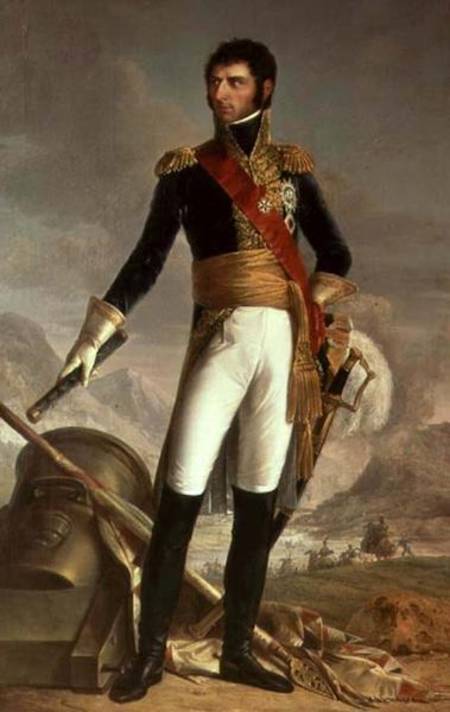 Portrait of Charles Jean Baptiste Bernadotte (1763-1844) after a painting by Francois Joseph Kinson a Joseph Nicolas Jouy