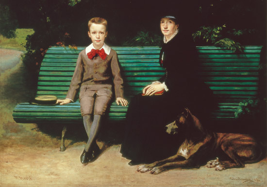 Mme Memssiere and her Son a Joseph-Paul Mesle