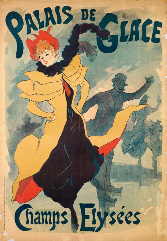 Art Nouveau poster palais de ice cream a Jules Chéret