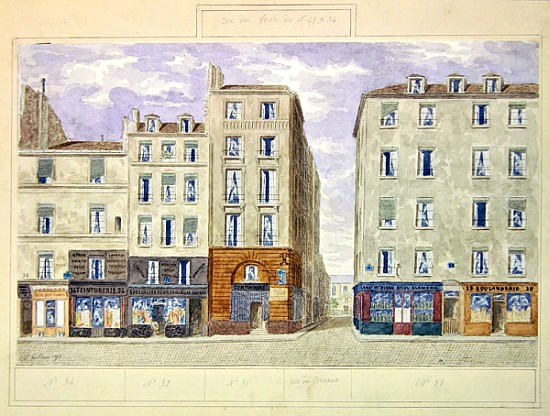 No.28 to No.34 rue du Four, Paris, France a Jules Gaildrau