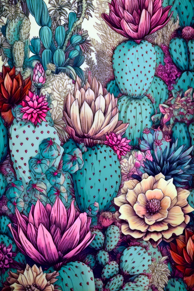 Succulents and cactus 11 a Justyna Jaszke