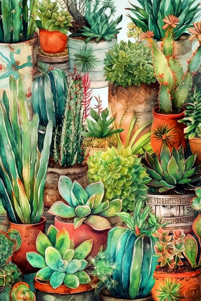 Succulents and cactus 13 a Justyna Jaszke