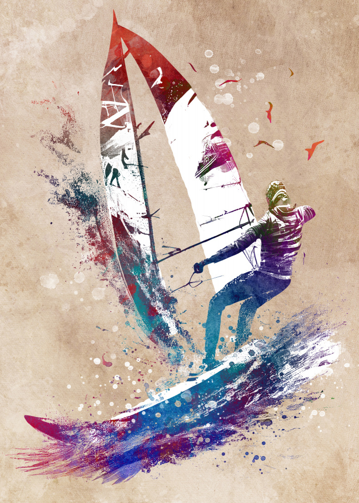 Surfer sport art a Justyna Jaszke