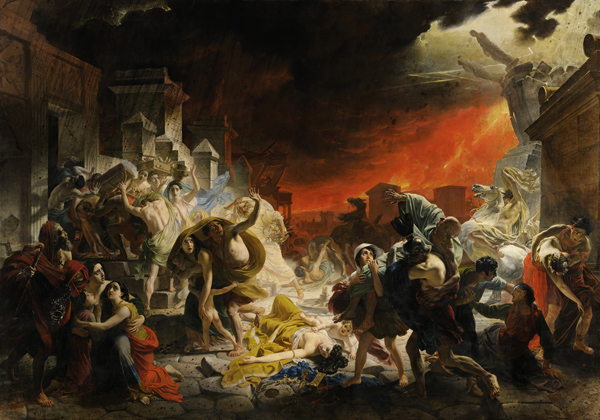 The last day of Pompeji. a Karl Pavlovich Bryullov
