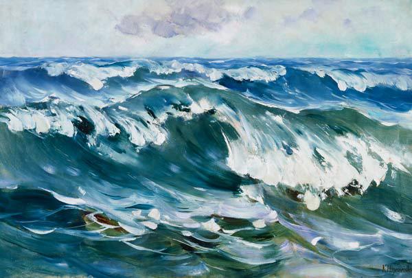 Die Welle (Meeresbrandung) - Karl Hagemeister