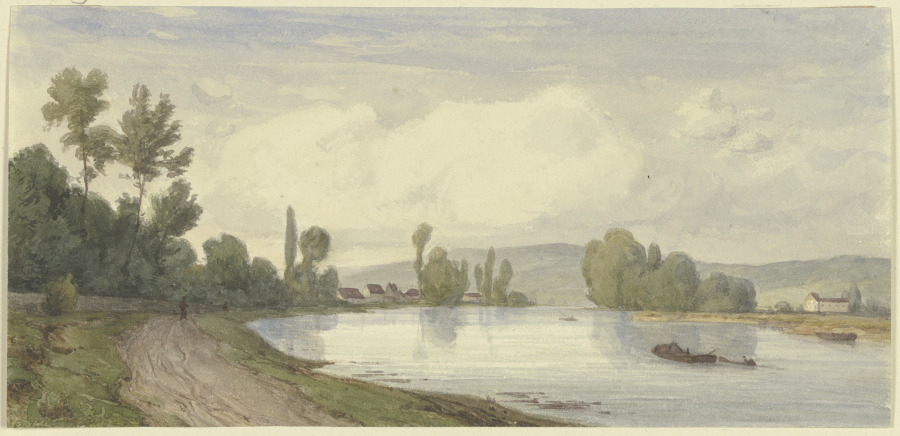 Seine-Ufer bei Fontainebleau a Karl Peter Burnitz