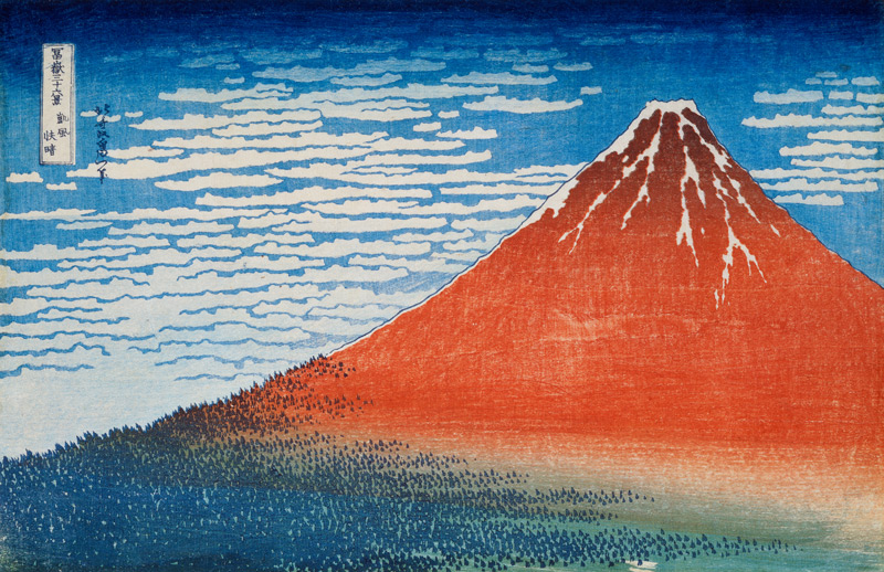 Fine Wind, Clear Morning a Katsushika Hokusai