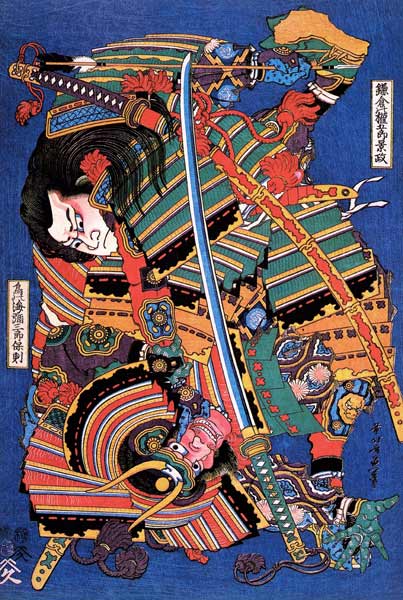The Warrior Kengoro a Katsushika Hokusai