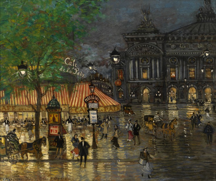 Place de l'Opéra, Paris a Konstantin Alexejewitsch Korowin
