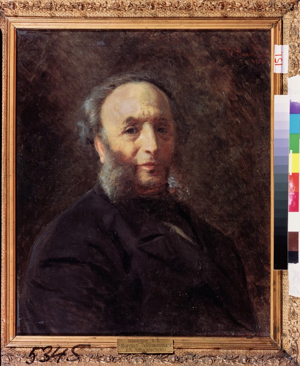 Portrait of the artist Ivan Aivazovsky (1817-1900) a Konstantin Jegorowitsch Makowski