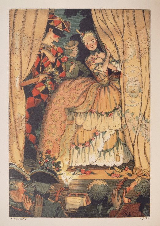 Illustration to "The Book of Marquise" by Franz Blei a Konstantin Somow