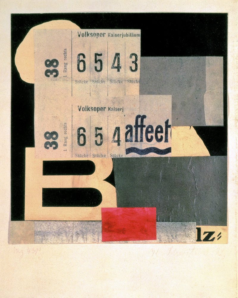 Collage M2 439, 1922 a Kurt Schwitters