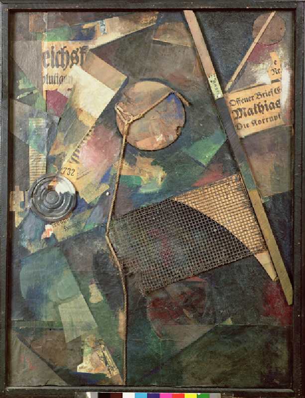 Merzbild, 1920 (mixed media collage) a Kurt Schwitters