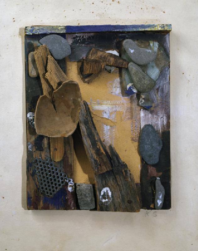 Untitled, 1939-1944, by Kurt Schwitters (1887-1948), assemblage, 35x27 cm. Germany, 20th century. a Kurt Schwitters