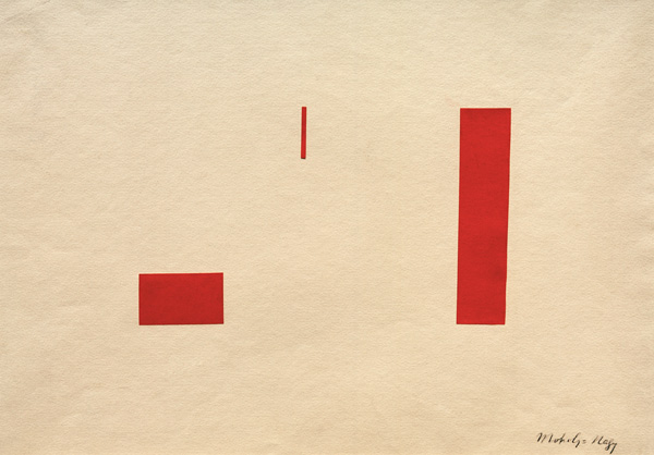 Ohne Titel (Rote Collage / Rotes Klebeild) a László Moholy-Nagy