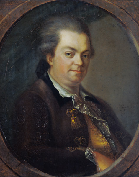 Portrait presumed to be Count Alessandro di Cagliostro (1743-95) a Le  Gay