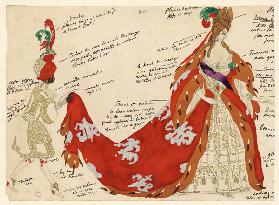 Costume design for the ballet Sleeping Beauty by P. Tchaikovsky