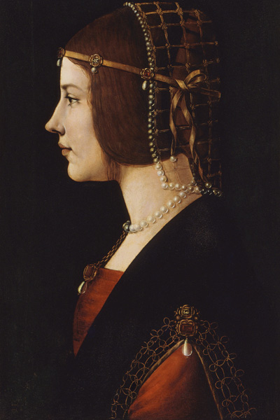 Ritratto di Beatrice d'Este a Leonardo da Vinci