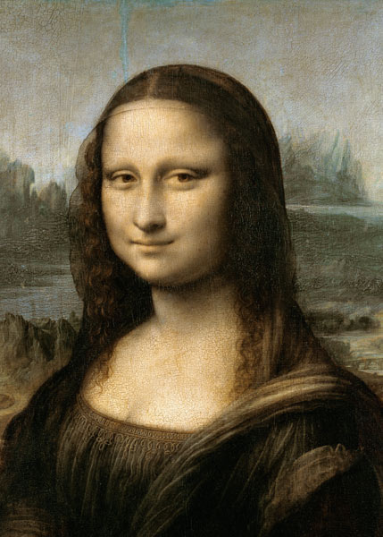 Detail of the Mona Lisa, c.1503-6 a Leonardo da Vinci
