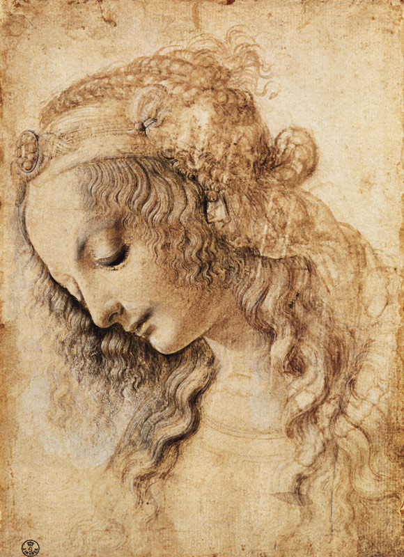Testa di donna a Leonardo da Vinci