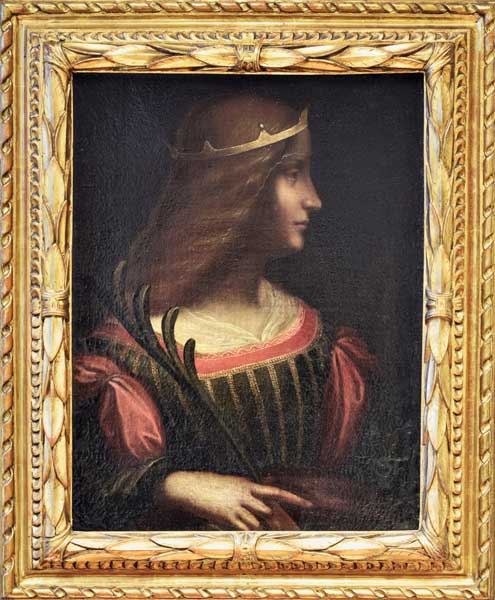 Portrait of Isabella d'Este a Leonardo da Vinci