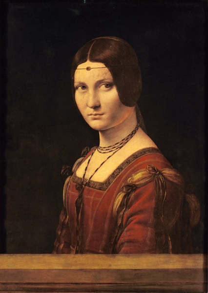 Ritratto di una giovane donna a Leonardo da Vinci