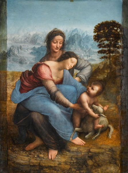 La Vergine, Gesù bambino e Sant'Anna a Leonardo da Vinci