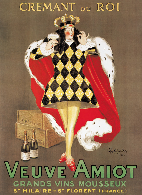 Poster advertising 'Veuve Amiot' sparkli - Leonetto Cappiello