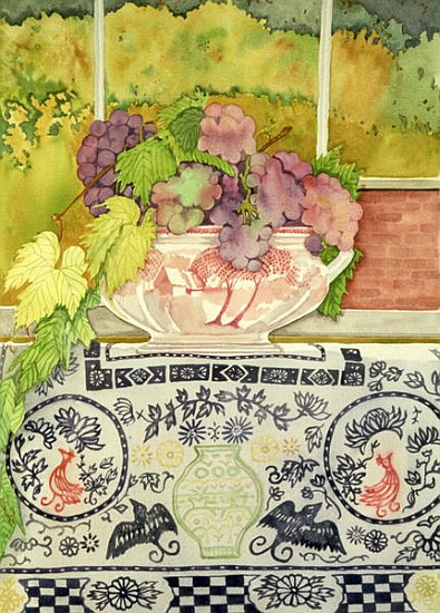 Autumnal Bouquet (watercolour)  a Lillian  Delevoryas