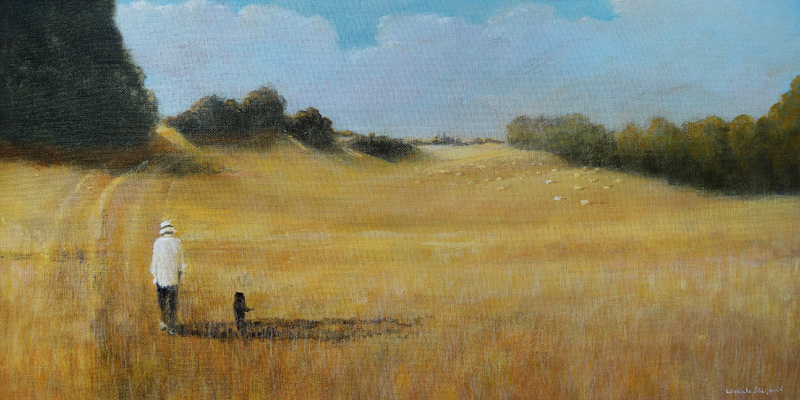 Dog walk, Holwell a Lincoln  Seligman