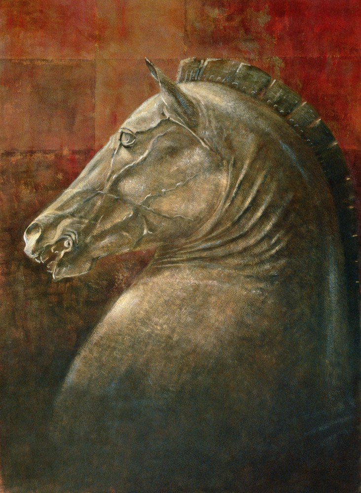 Horse''s Head, 1990 (acrylic on paper)  a Lincoln  Seligman