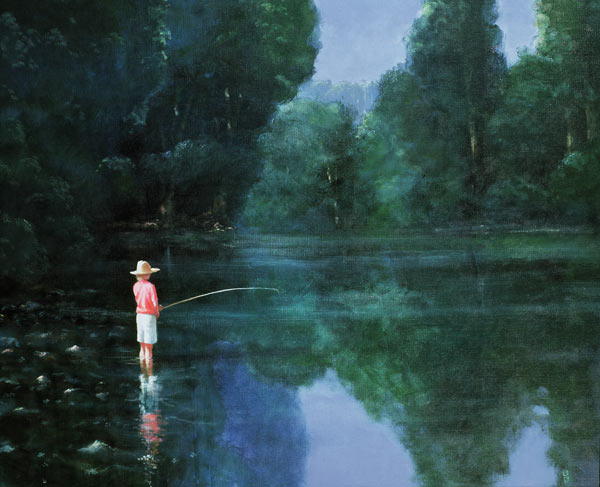 Child Fishing, 1989  a Lincoln  Seligman